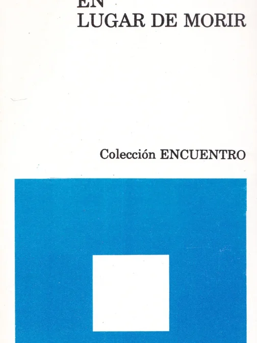 Portada de En lugar de morir